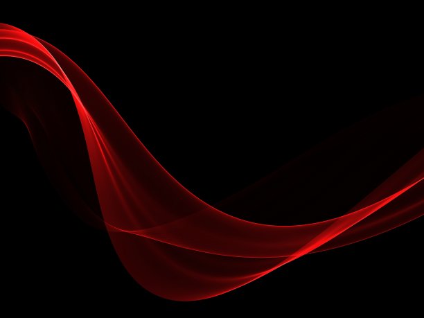 抽象亮色红波设计元素图片下载