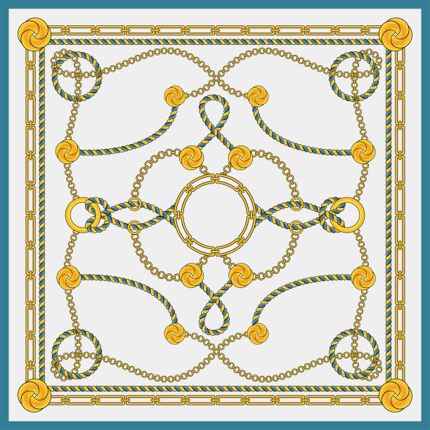 链式方巾设计。时尚配饰图片下载
