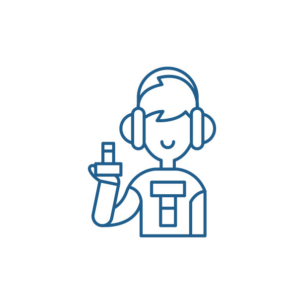 青少年线图标概念。少年平面矢量符号、符号、轮廓插图。图片下载