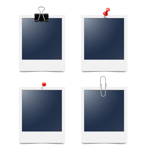 一套白色背景的相框。图片下载