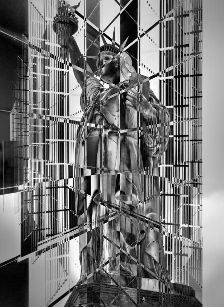 自由女神像-抽象图片下载