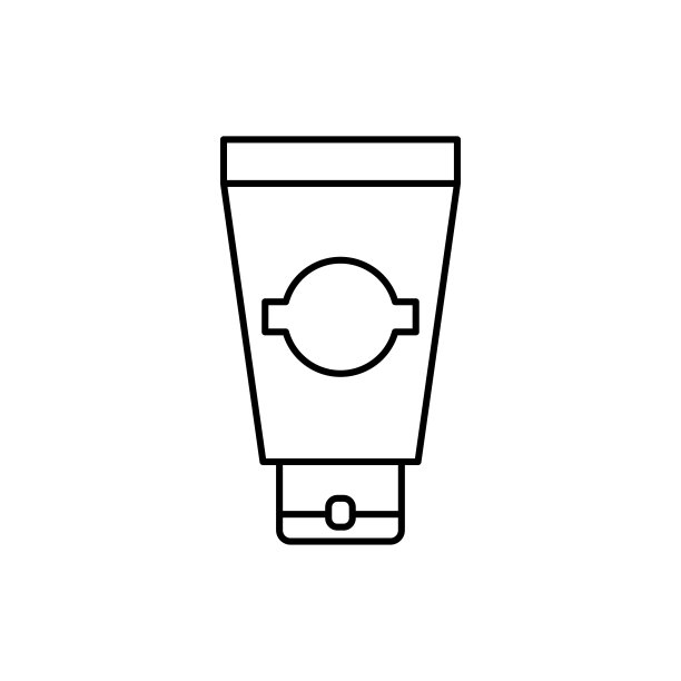 矢量轮廓图标的奶油管图片下载