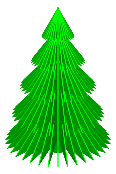 纸的圣诞树。图片下载