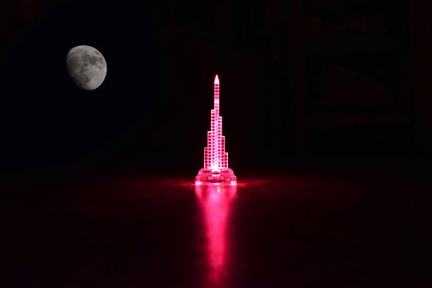 红色的艺术展示品图片下载