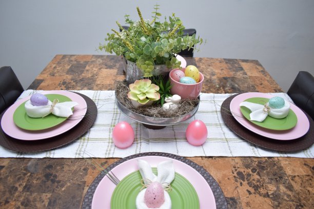 复活节表设置图片下载