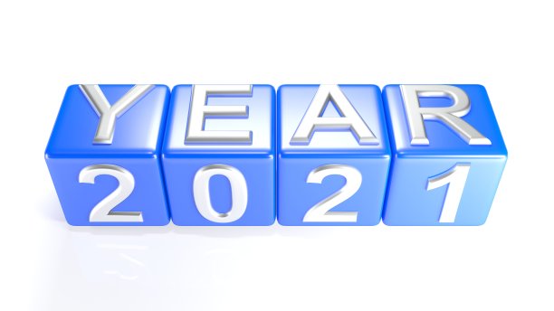 2021年蓝色立方体- 3D渲染图片下载