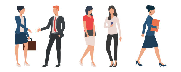 一组男性和女性在项目中工作图片下载