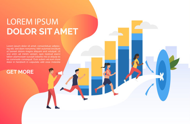 运动的人跑到目标与样本文本图片下载