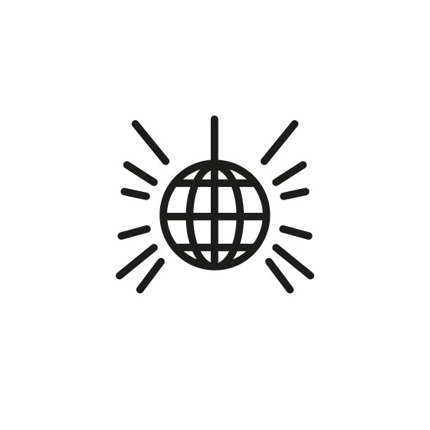 迪斯科球线图标图片下载