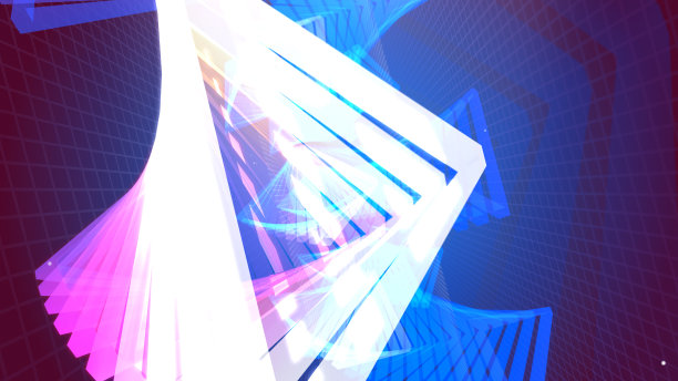 飞行隧道三角灯复古06图片下载