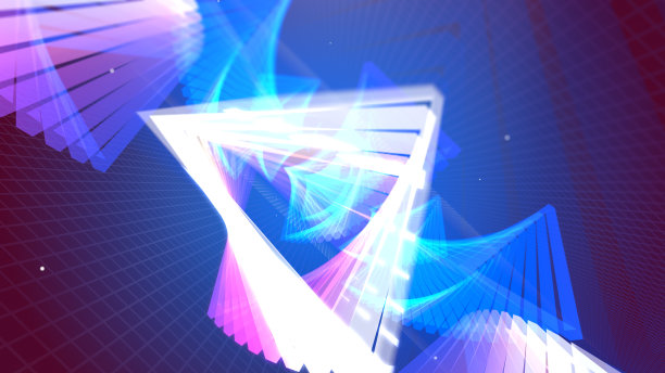 飞行隧道三角形光复古07图片下载