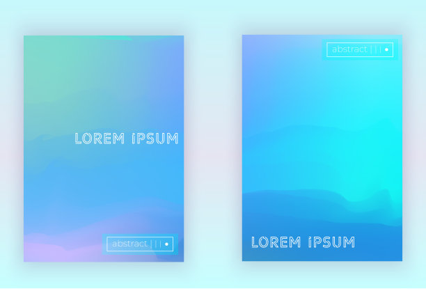 摘要模糊矢量背景覆盖集图片下载