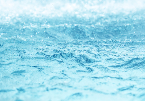 模糊的水，晶莹的散景图片下载