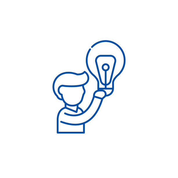 大创意线图标概念。大想法平面矢量符号，符号，轮廓插图。图片下载
