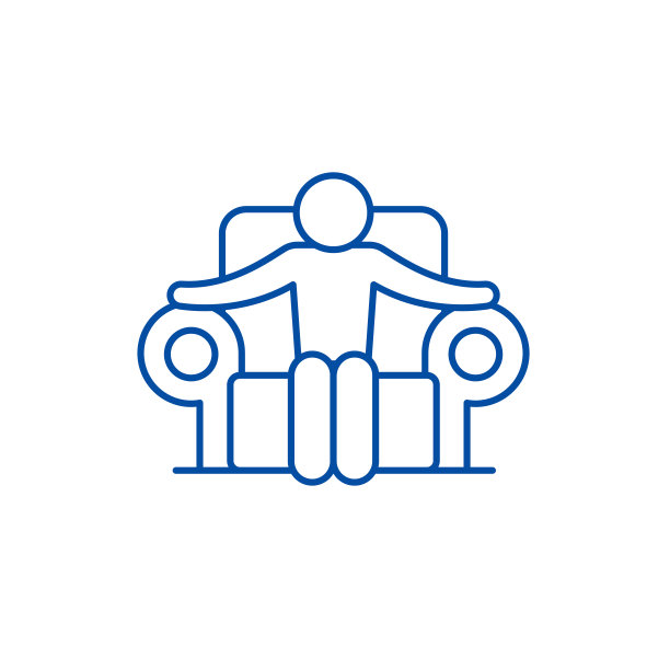 Boss线图标概念。凸台平面矢量符号、符号、轮廓插图。图片下载