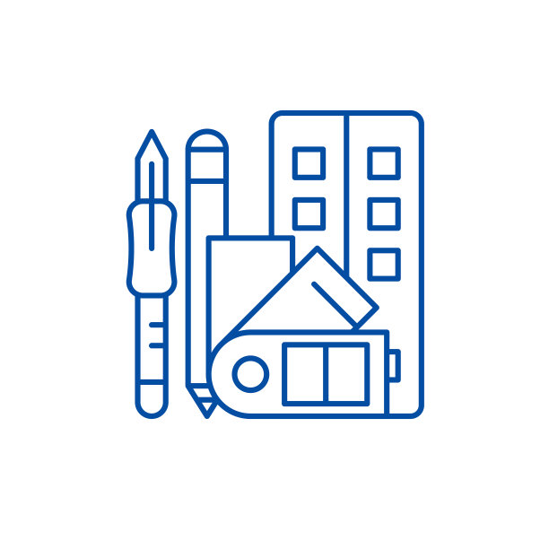 艺术技能线图标概念。美术技巧平面矢量符号、符号、轮廓插图。图片下载