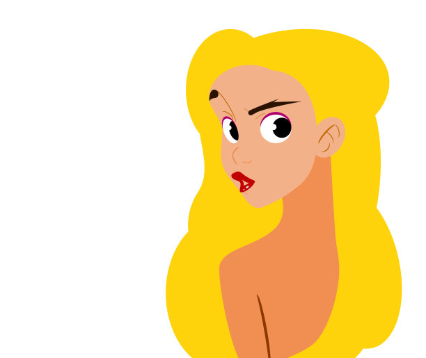 漂亮的金发女孩回望着你图片下载