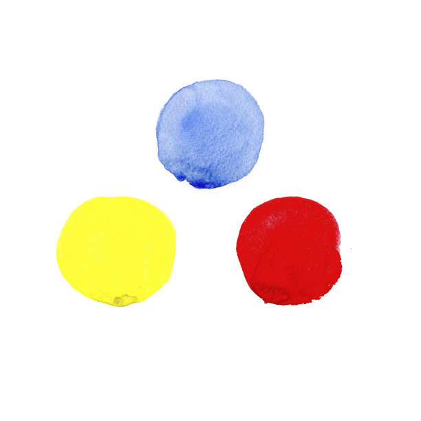 彩色抽象集笔触水彩画在白色的背景。水彩的样本图片下载