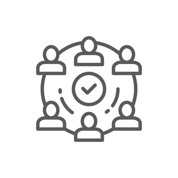 项目团队线性图标图片下载
