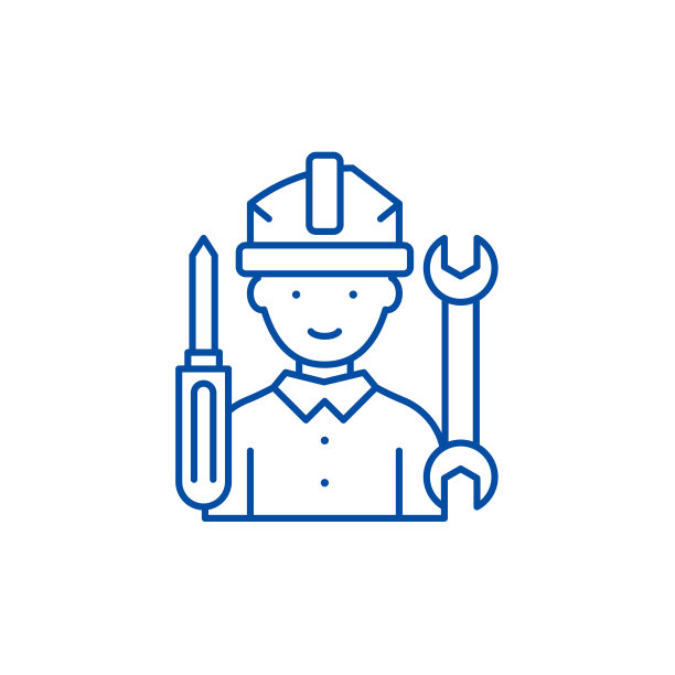 主线图标概念。掌握平面矢量符号、符号、轮廓插图。图片下载