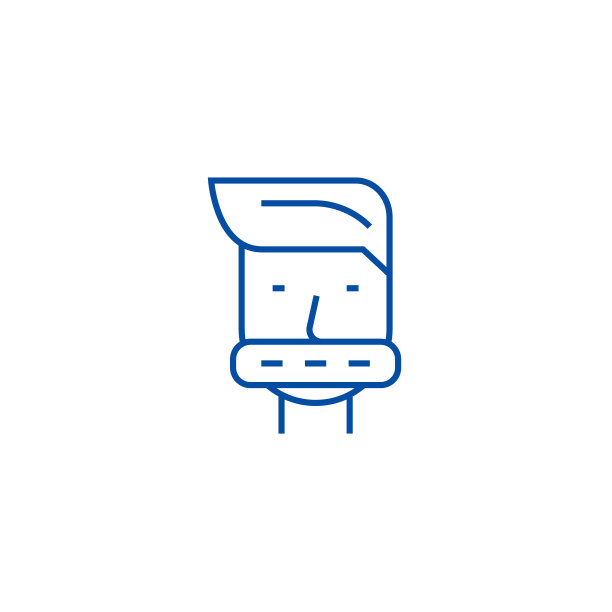 闭口线图标概念。闭口平面矢量符号、符号、轮廓插图。图片下载