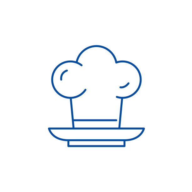 炊具线图标概念。锅平面矢量符号、符号、示意图。图片下载