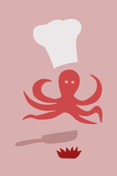 菜用章鱼概念形象图片下载