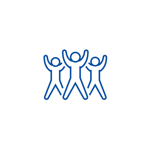 健身组、健美操线图标概念。健身组、健美操平面矢量符号、符号、轮廓插图。图片下载