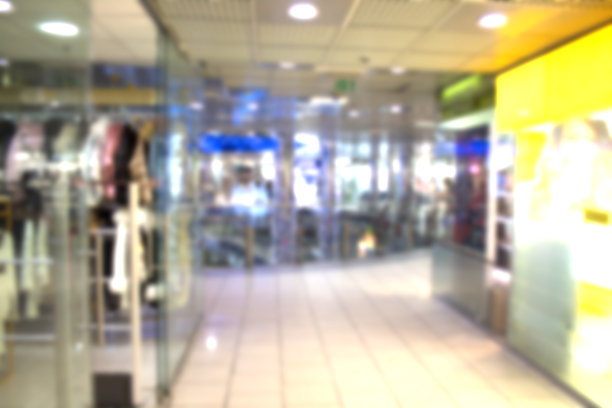 抽象模糊和散焦美丽的商场百货商店为背景。图片下载