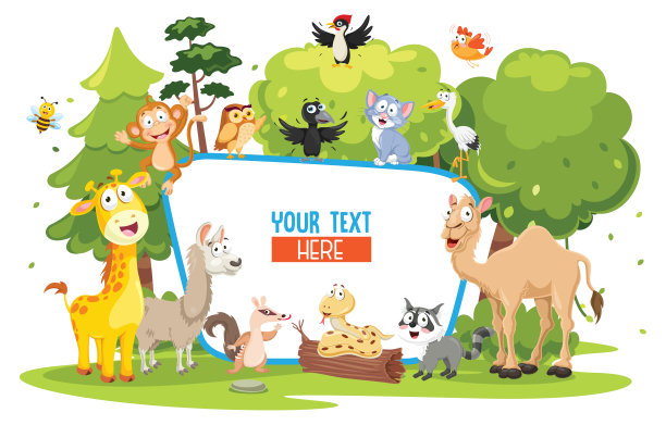 矢量插图的孩子自然概念图片下载