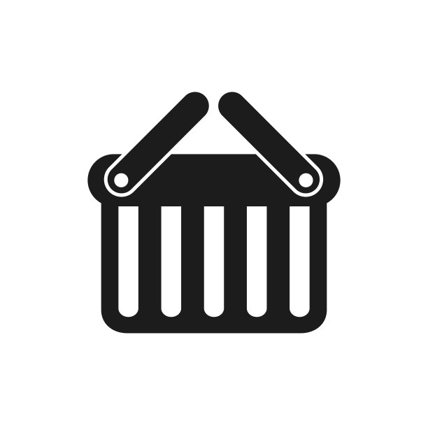 商店图标，购买符号，购物篮图标标志矢量素材图片下载