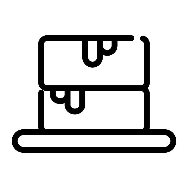 黄油，轮廓黑色风格图片下载