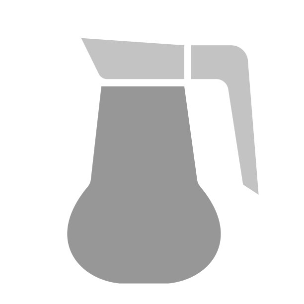 咖啡壶简单的艺术几何插图图片下载