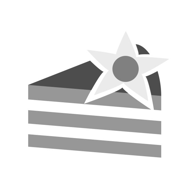 一块香草蛋糕简单的艺术几何插图图片下载