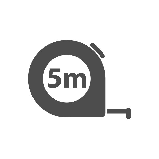 建筑用卷尺测量矢量图标图片下载