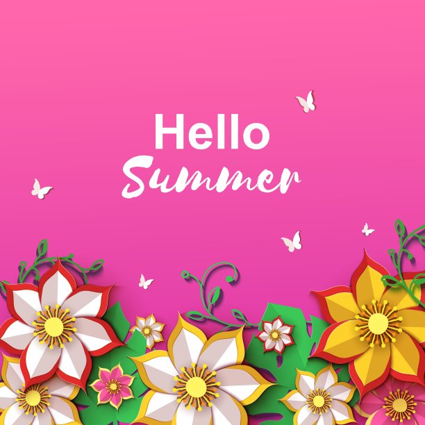 鲜花贺卡与。妇女节快乐。剪纸花假日边界上的粉红色背景春季或夏季销售传单。矢量插图。折纸时尚设计模板母亲节图片下载