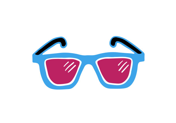 一个太阳镜的矢量插图。图片下载