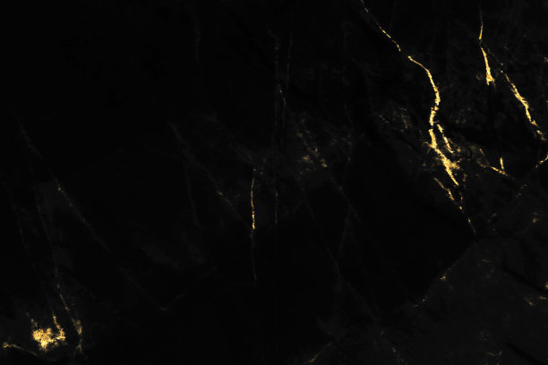 黑色大理石纹理与金色图案背景设计的封面或小册子，海报或现实的商业和设计艺术品。图片下载
