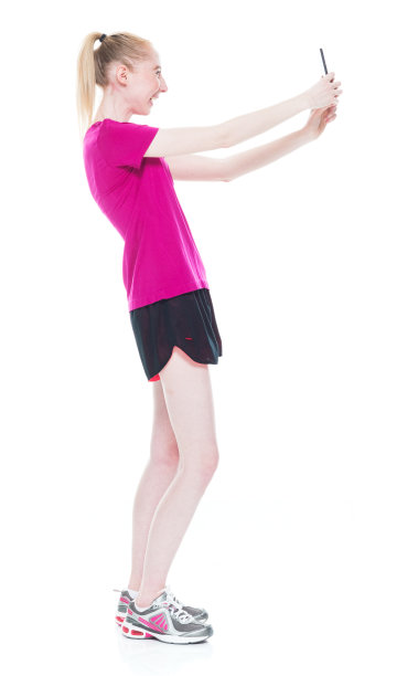 美丽的女性在运动服装-图片下载