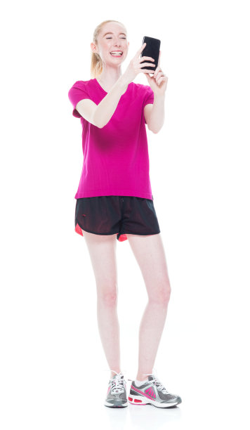 美丽的女性在运动服装-图片下载