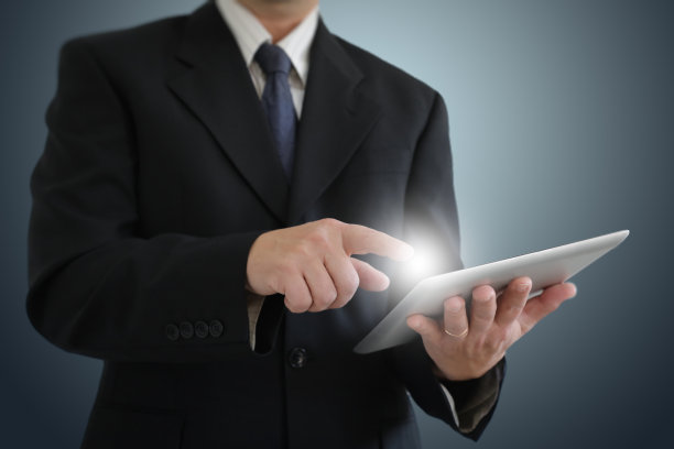 商人指触式平板电脑图片下载