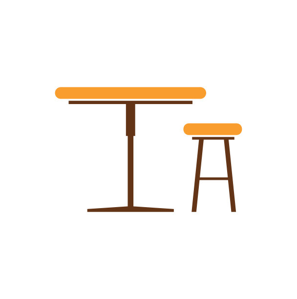 家具图标的背景为图形和网页设计。简单的矢量信号。网站按钮或手机应用的互联网概念符号。图片下载