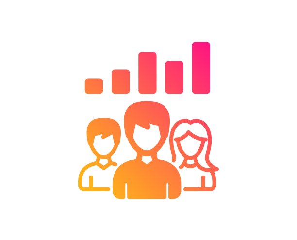 团队工作结果图标。一群人。向量图片下载