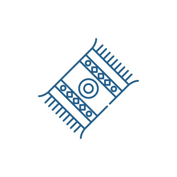 垫线图标概念。垫平矢量符号、符号、轮廓插图。图片下载