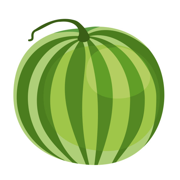 西瓜平面简单插图图片下载