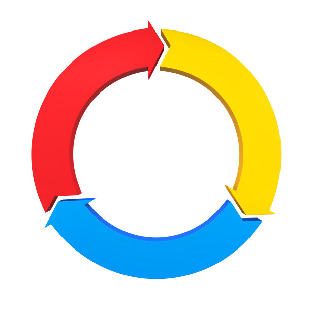 圆箭头孤立图片下载