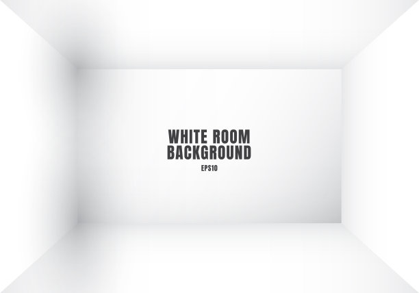 3D空白的白色房间现代空白的室内背景。房子,工作室的房间。你可以用来模拟你的商业项目图片下载