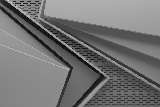 现代灰色空间图形背景纹理模式3d插图图片下载