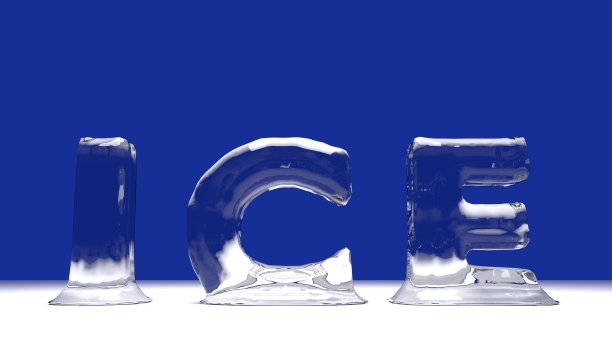 冰字取自融化的冰字图片下载