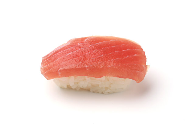 寿司金枪鱼孤立在白色背景图片下载